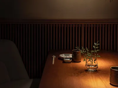 A modern restaurant interior showcasing high-quality wooden elements.