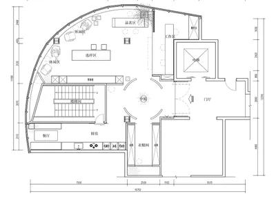 Detailed architectural plan of a commercial coffee shop space.