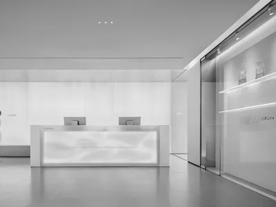 Modern minimalist design in a hospitality setting