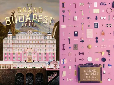 The Grand Budapest Hotel's meticulously detailed interior, showcasing a blend of architectural and design elements.