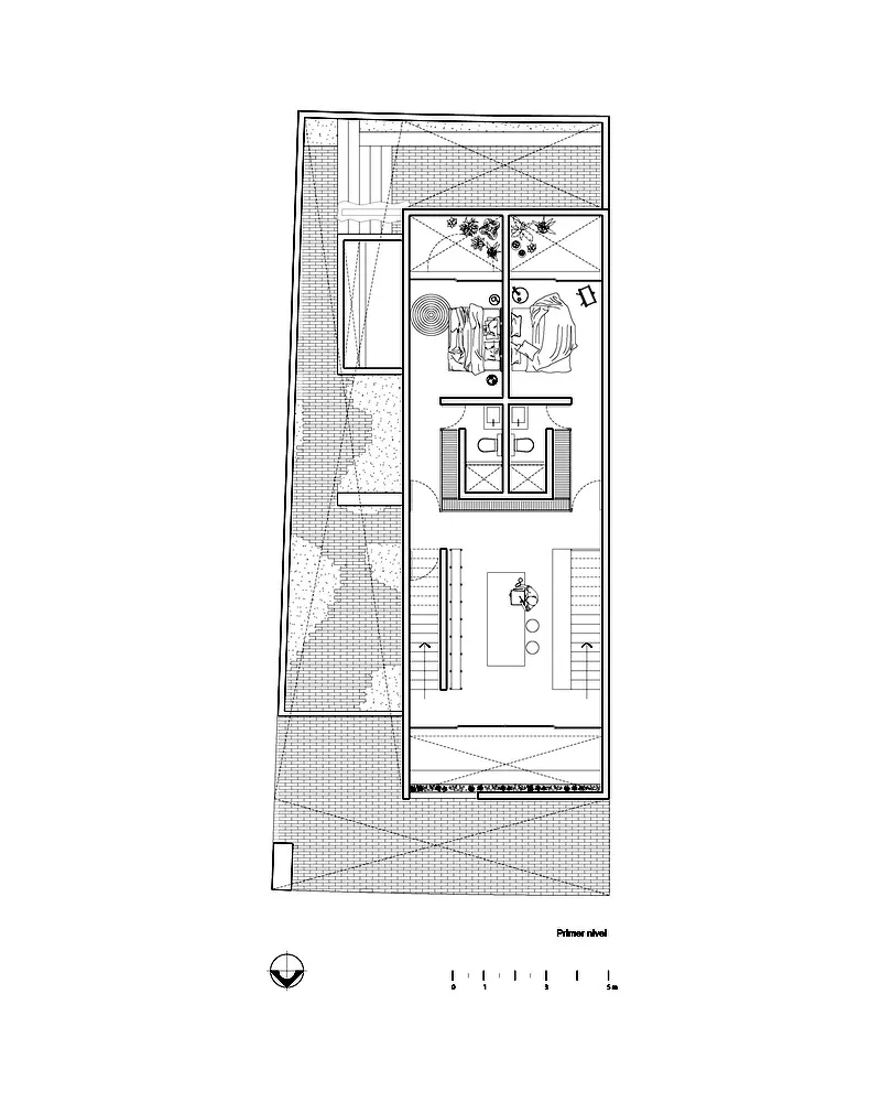 A detailed floor plan of a modern apartment layout, showcasing contemporary design elements and efficient space utilization.