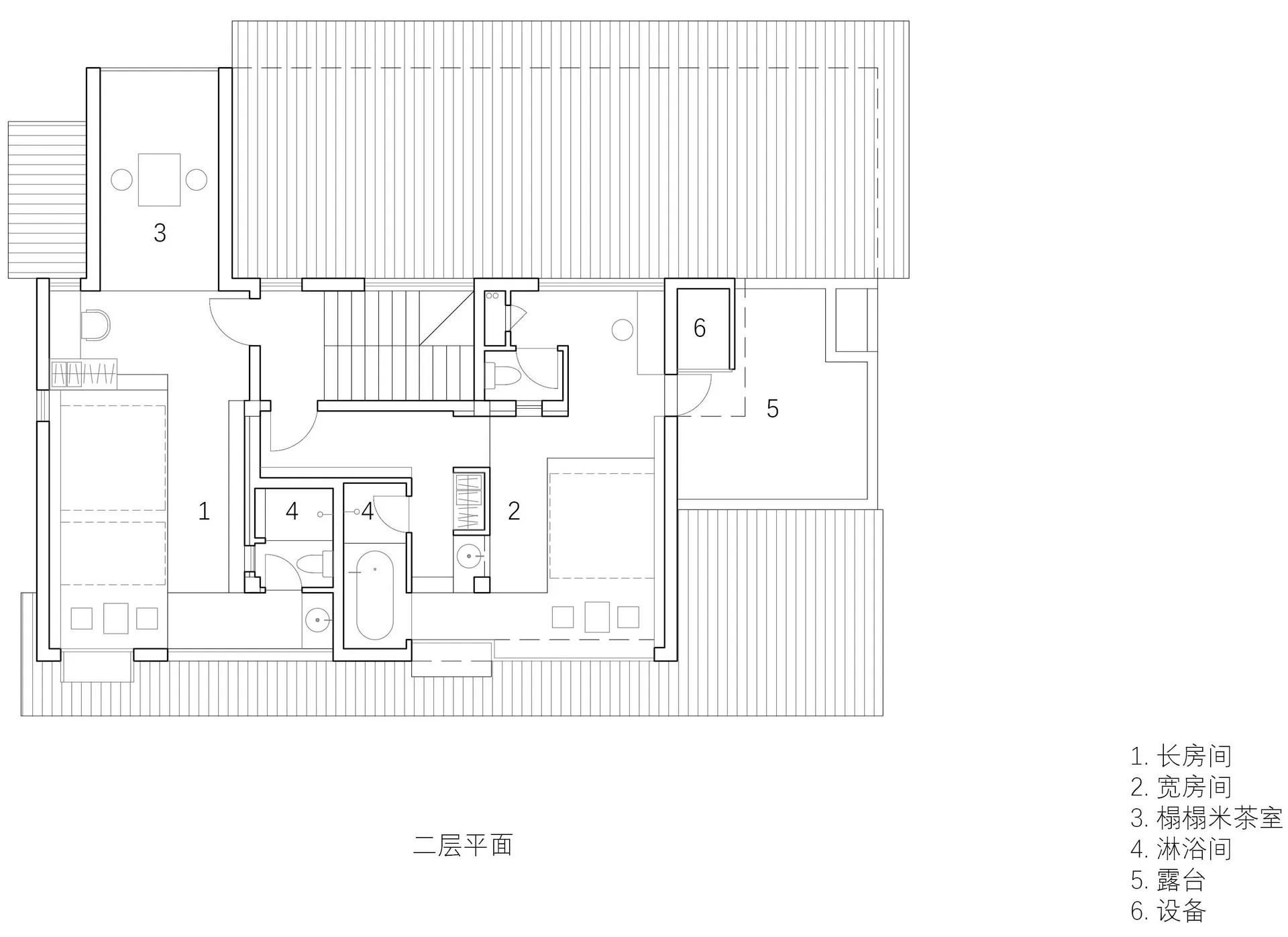 A minimalist interior design floor plan featuring furniture layout, rooms and spaces