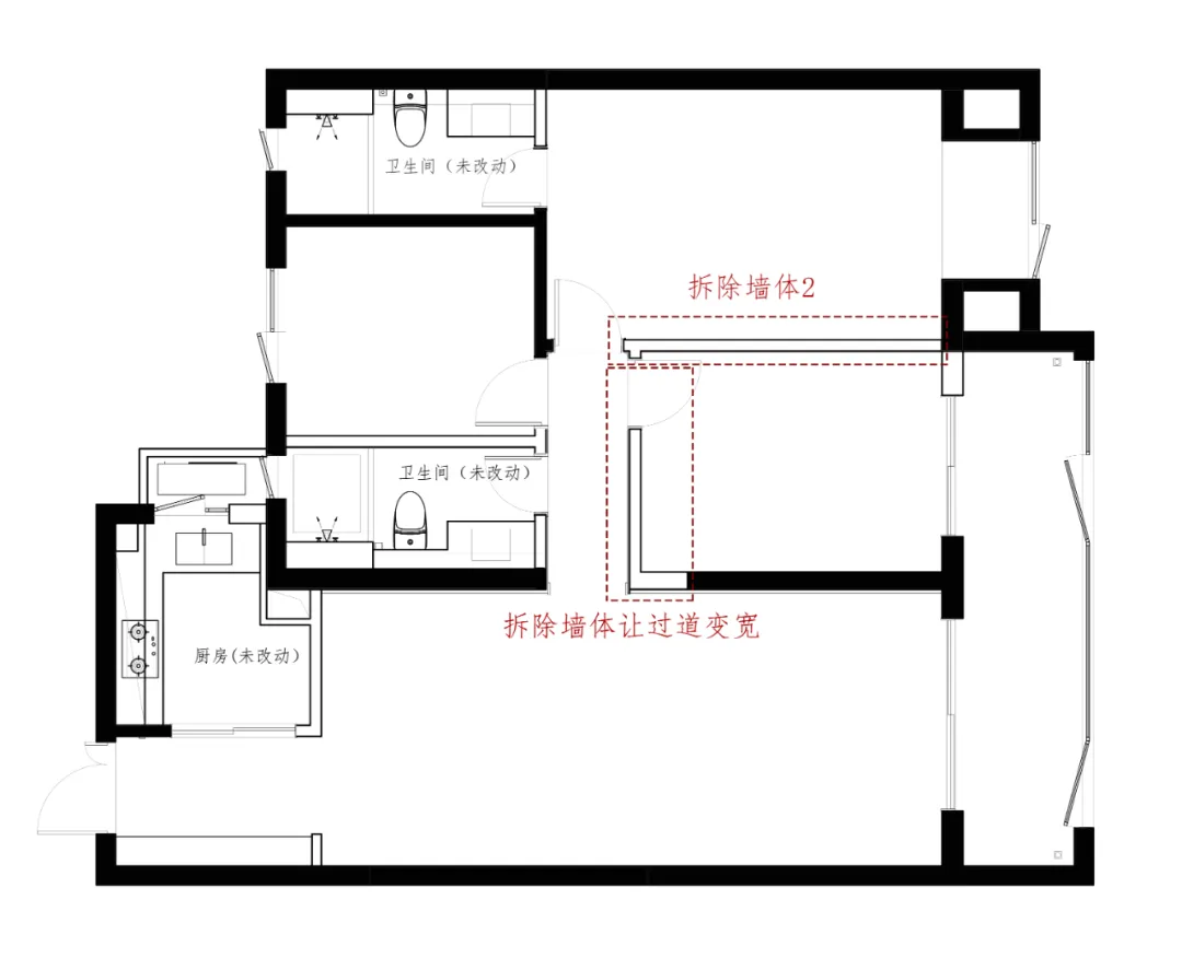 現代住宅公寓的平面圖配置