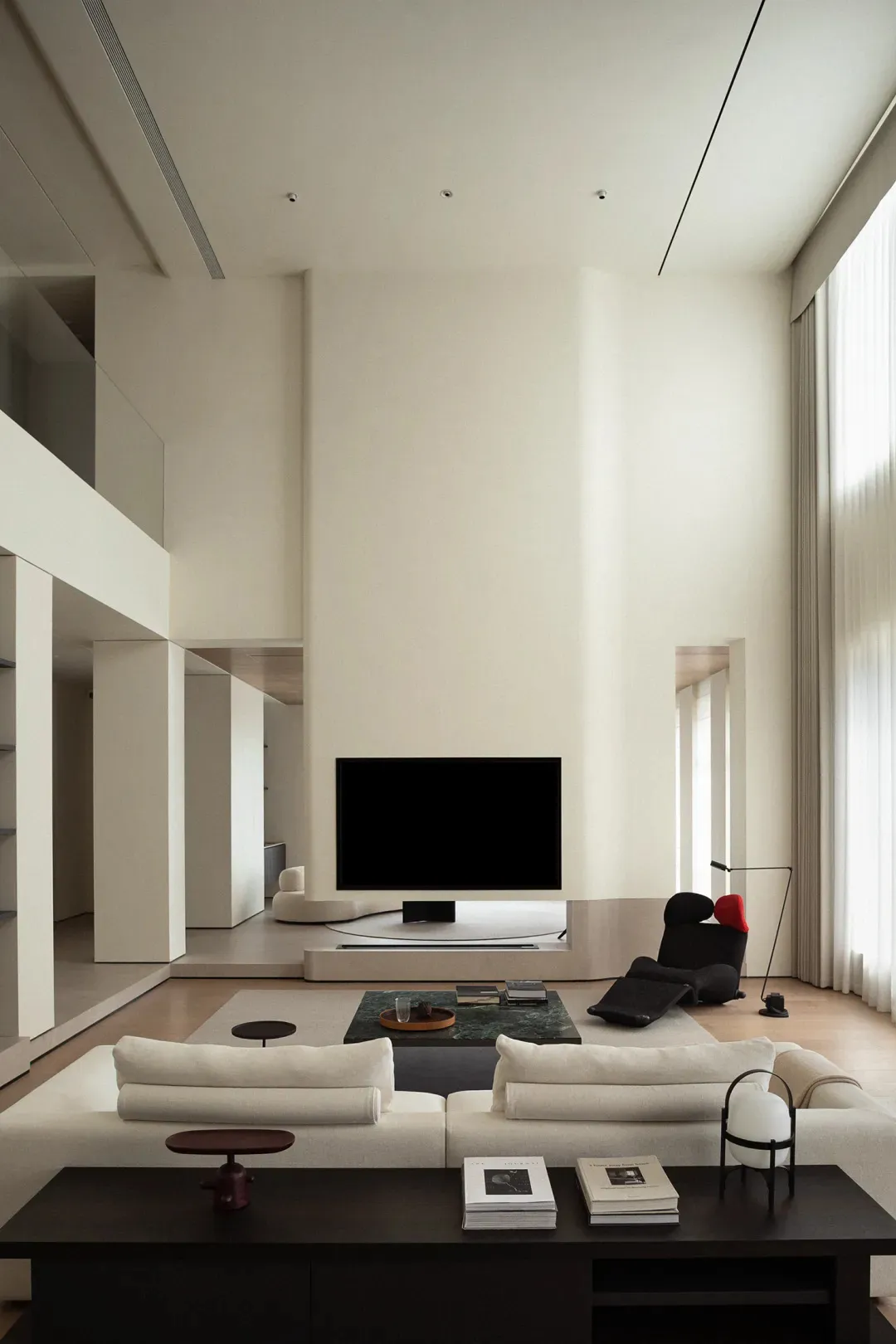 Minimalist interior design with neutral tones and natural light.