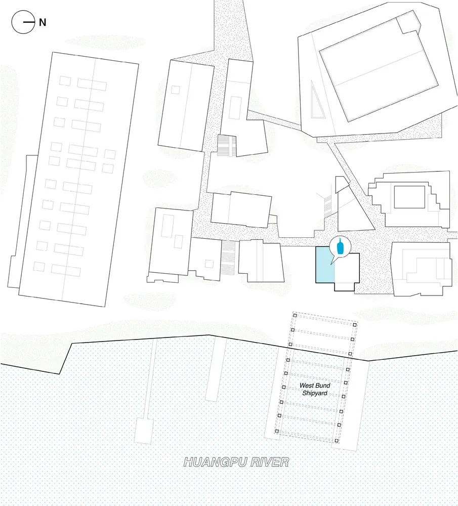 Floor plan showing urban landscape details on a paper sheet.