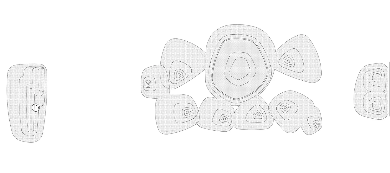 Detailed architectural drawing on paper
