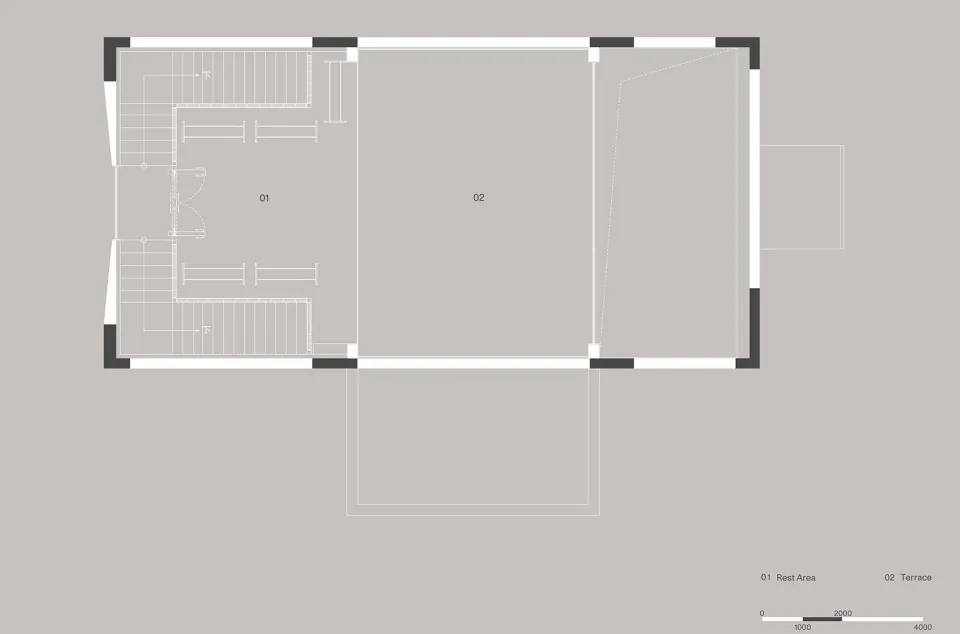 Floor plan of a modern architectural design