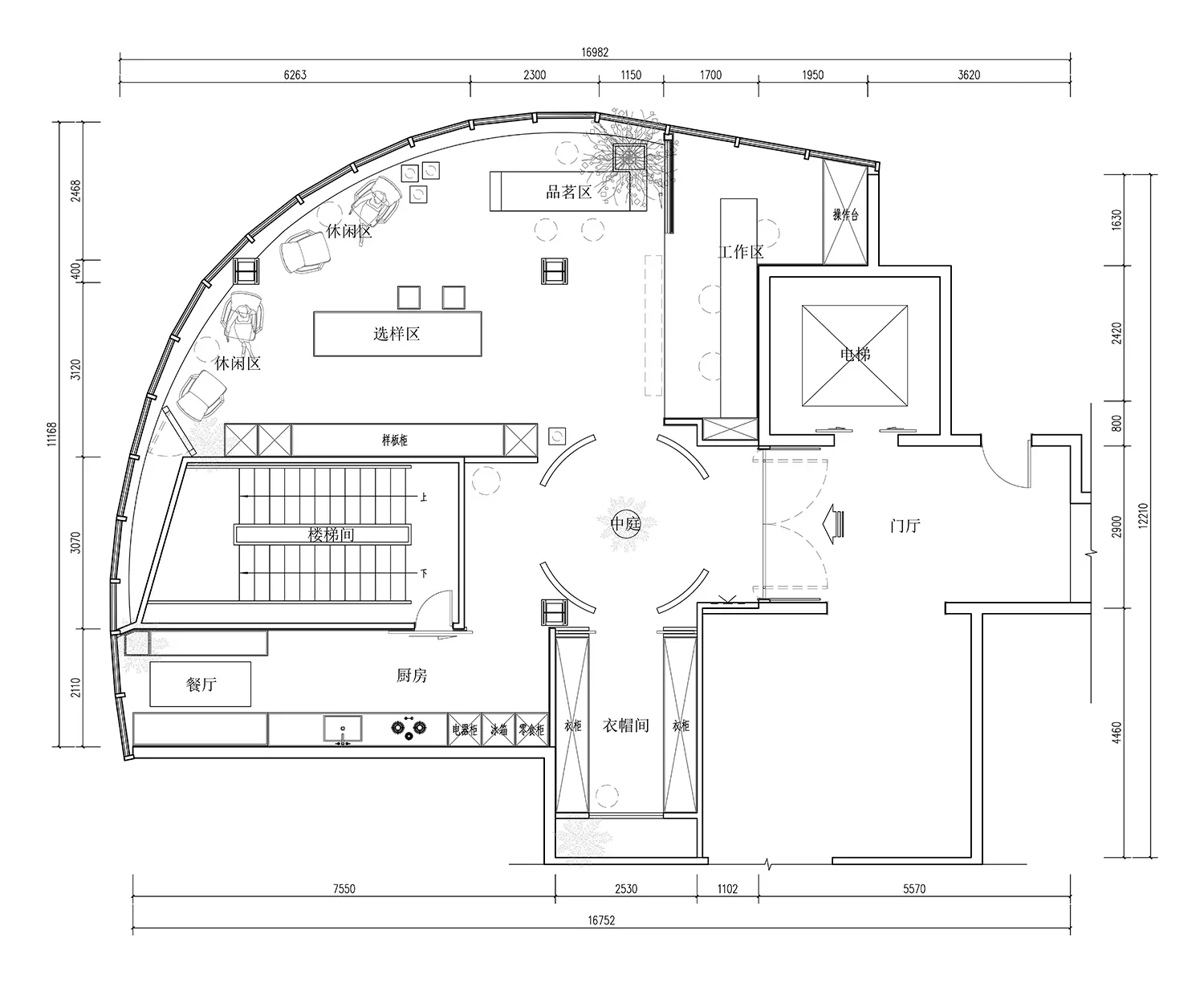 Detailed architectural plan of a commercial coffee shop space.