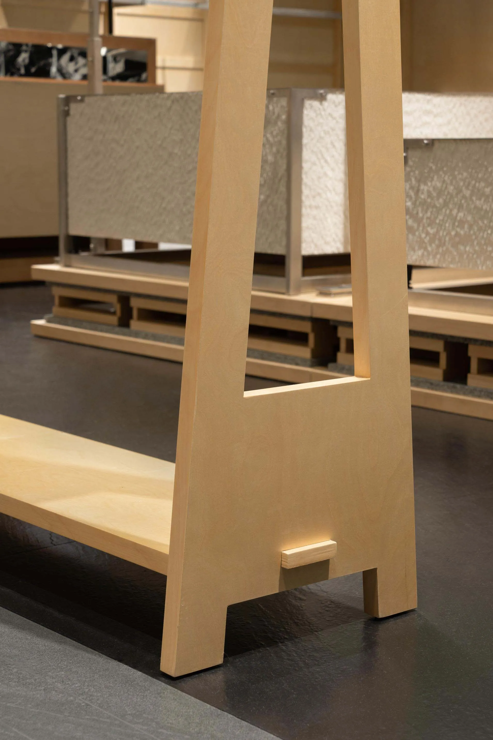 Modern minimalist design furniture made of wood