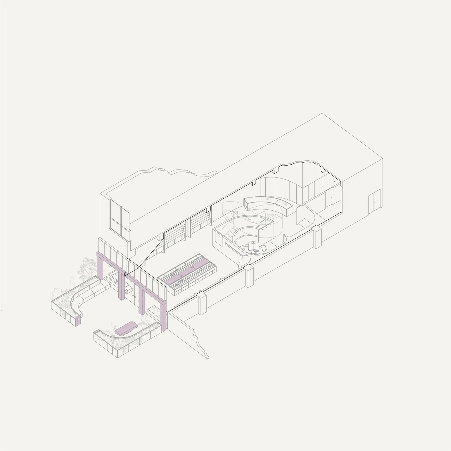 建築平面圖的線框示意圖