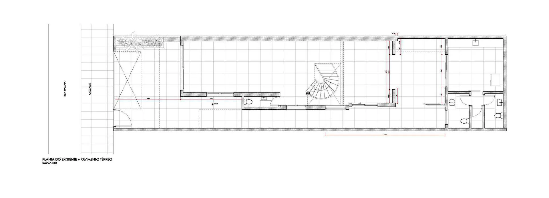 2D architectural drawing of a residential floor plan with rooms and dimensions labeled