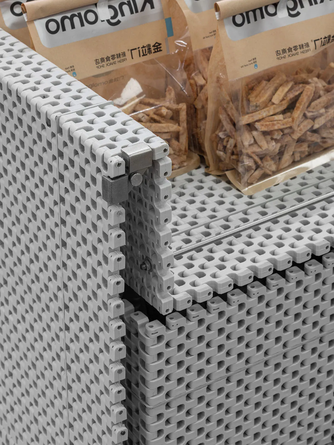 Industrial storage solution made of plastic