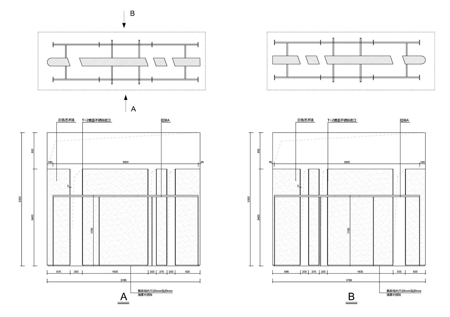 A technical plan for a metal wall system with dimensions labeled.
