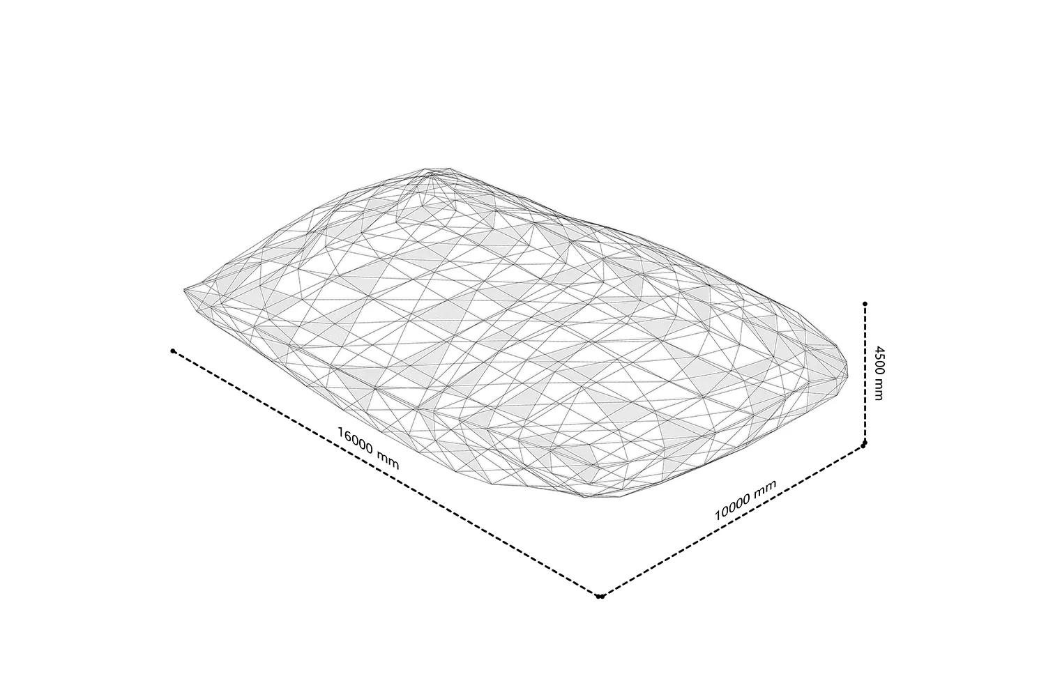建築物的3D線框模型