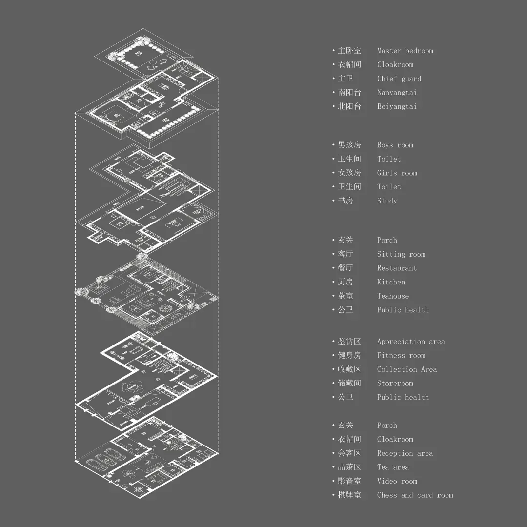 Modern home interior design plan made of paper