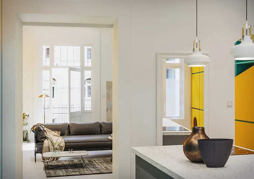 Modern living room with contemporary furnishings and minimalist decor.