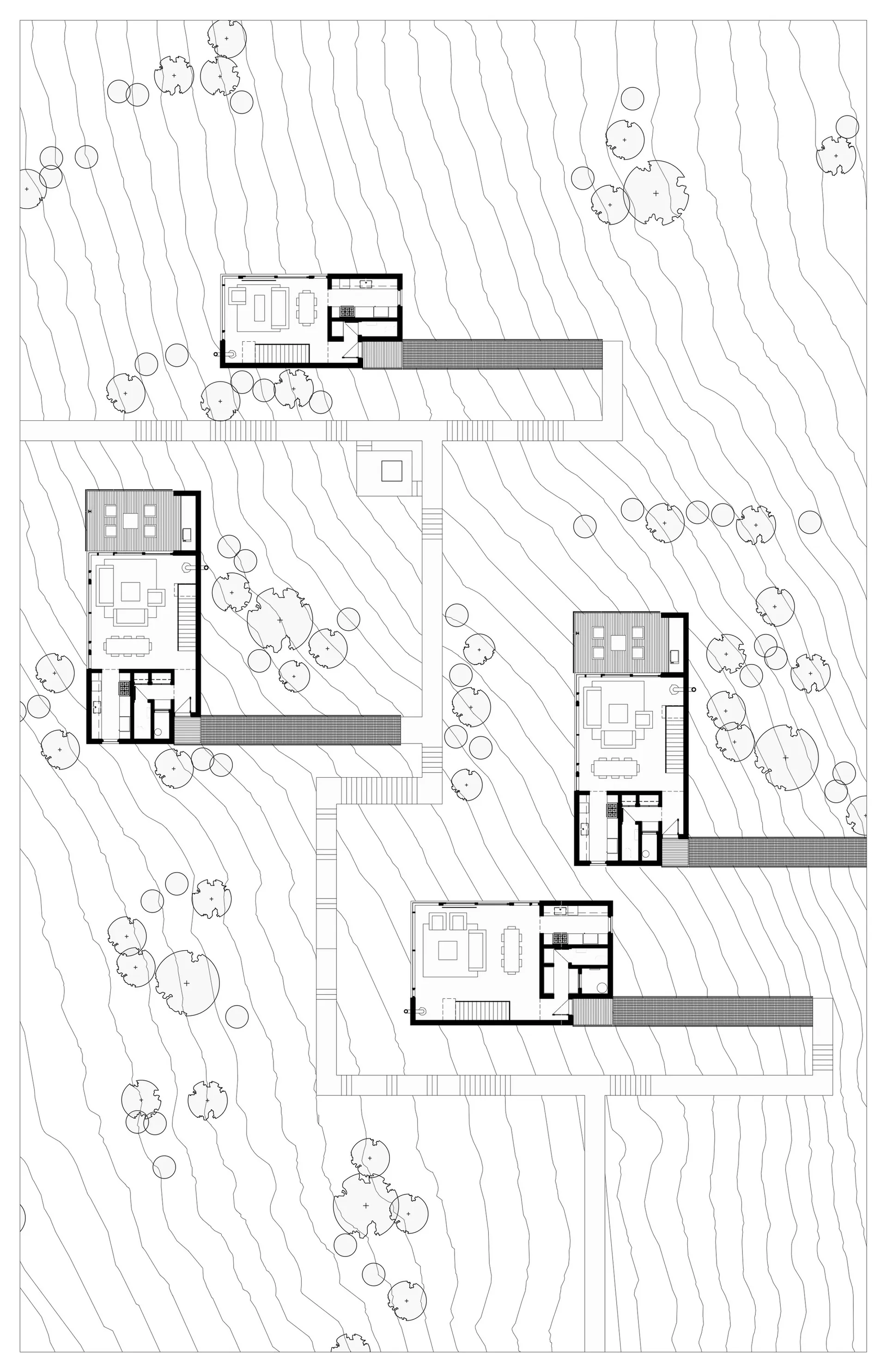 A detailed floor plan of a modern residential property, showcasing various rooms and layout.