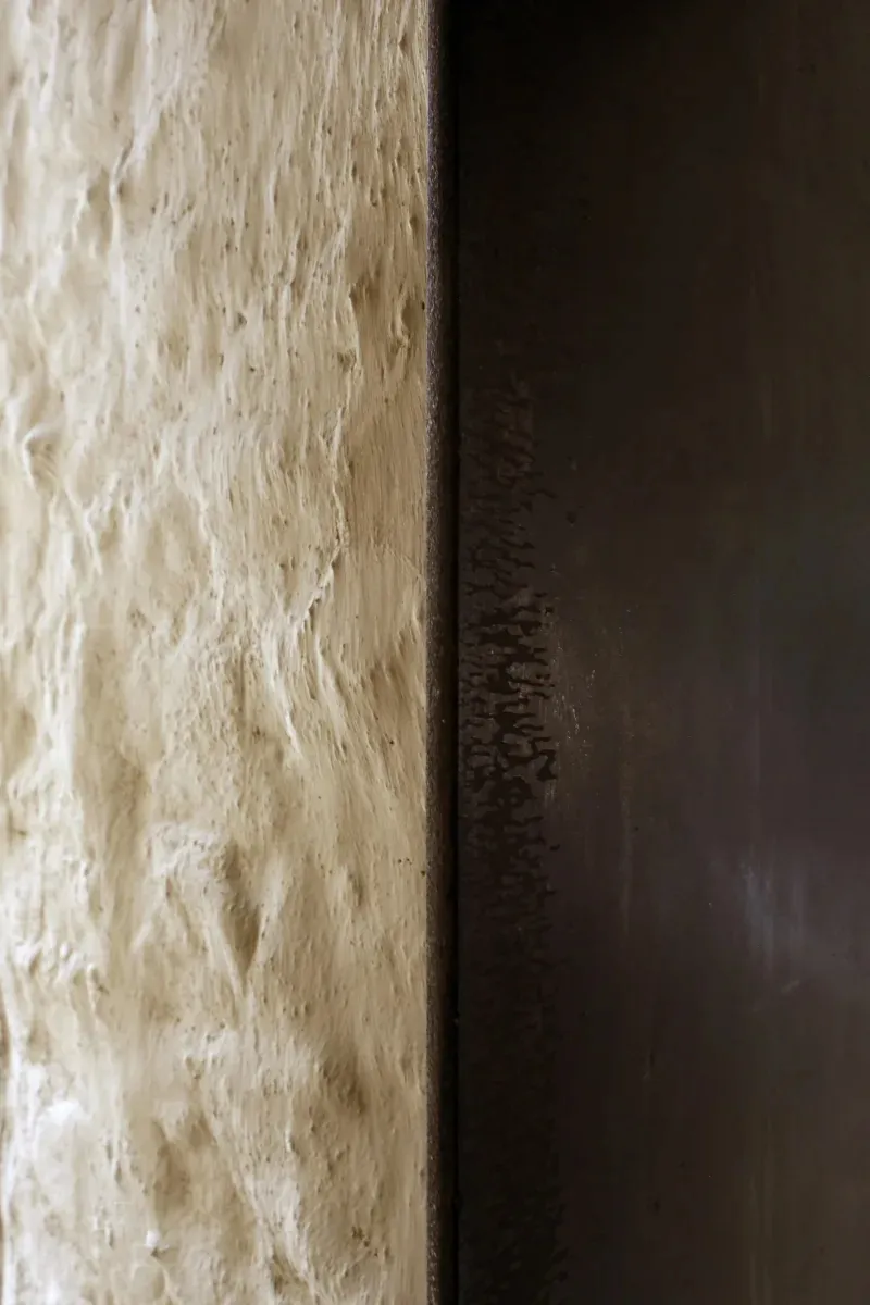 Concrete plaster flooring interior design plan