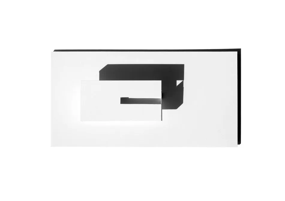 A minimalist black and white abstract pattern