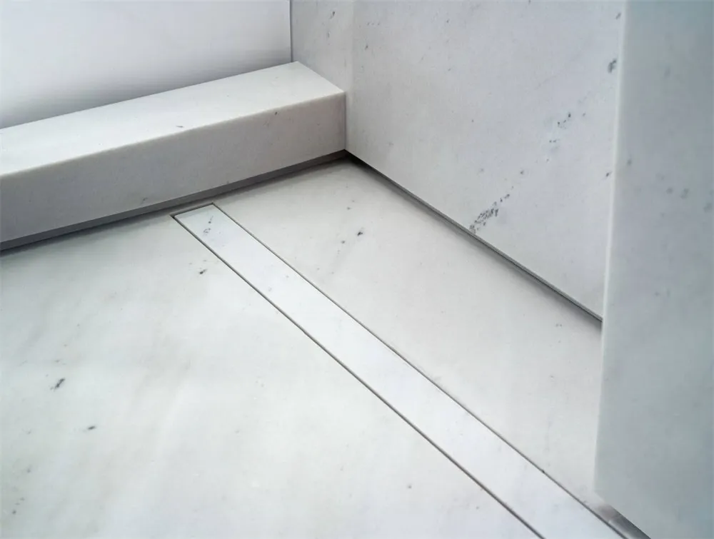 Modern interior design featuring marble surfaces