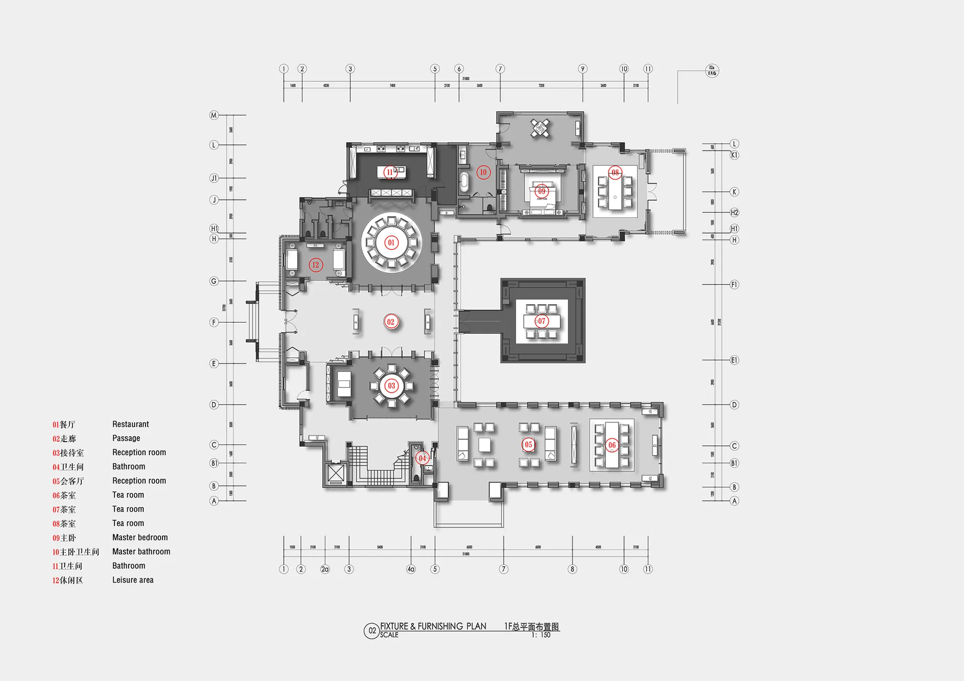 Floor plan of a modern residential interior showcasing contemporary design elements