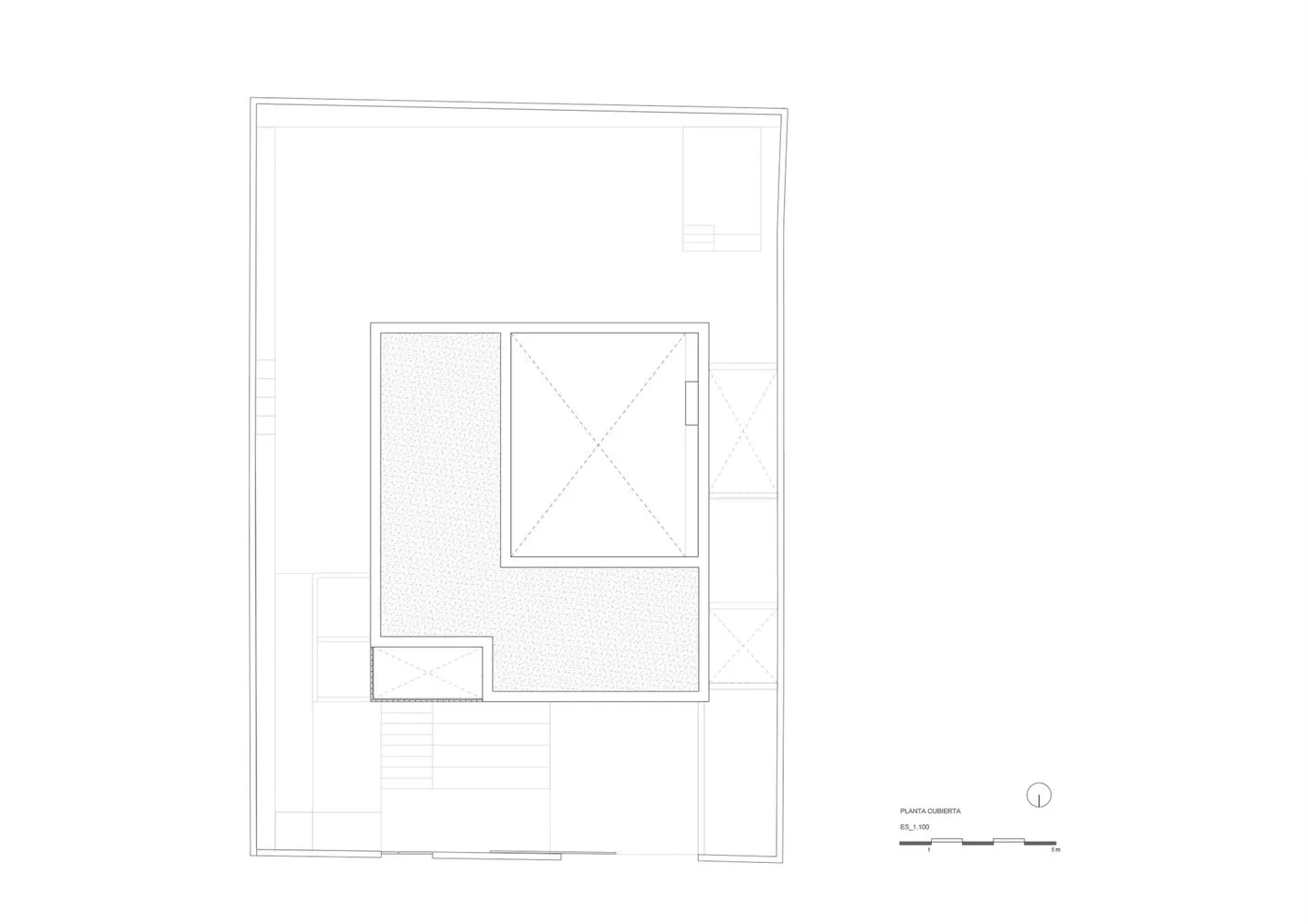 現代室內設計配置的2D建築圖