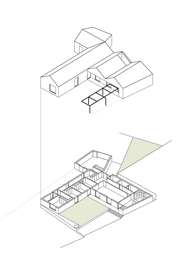 現代住宅建築藍圖,由紙張材質製成