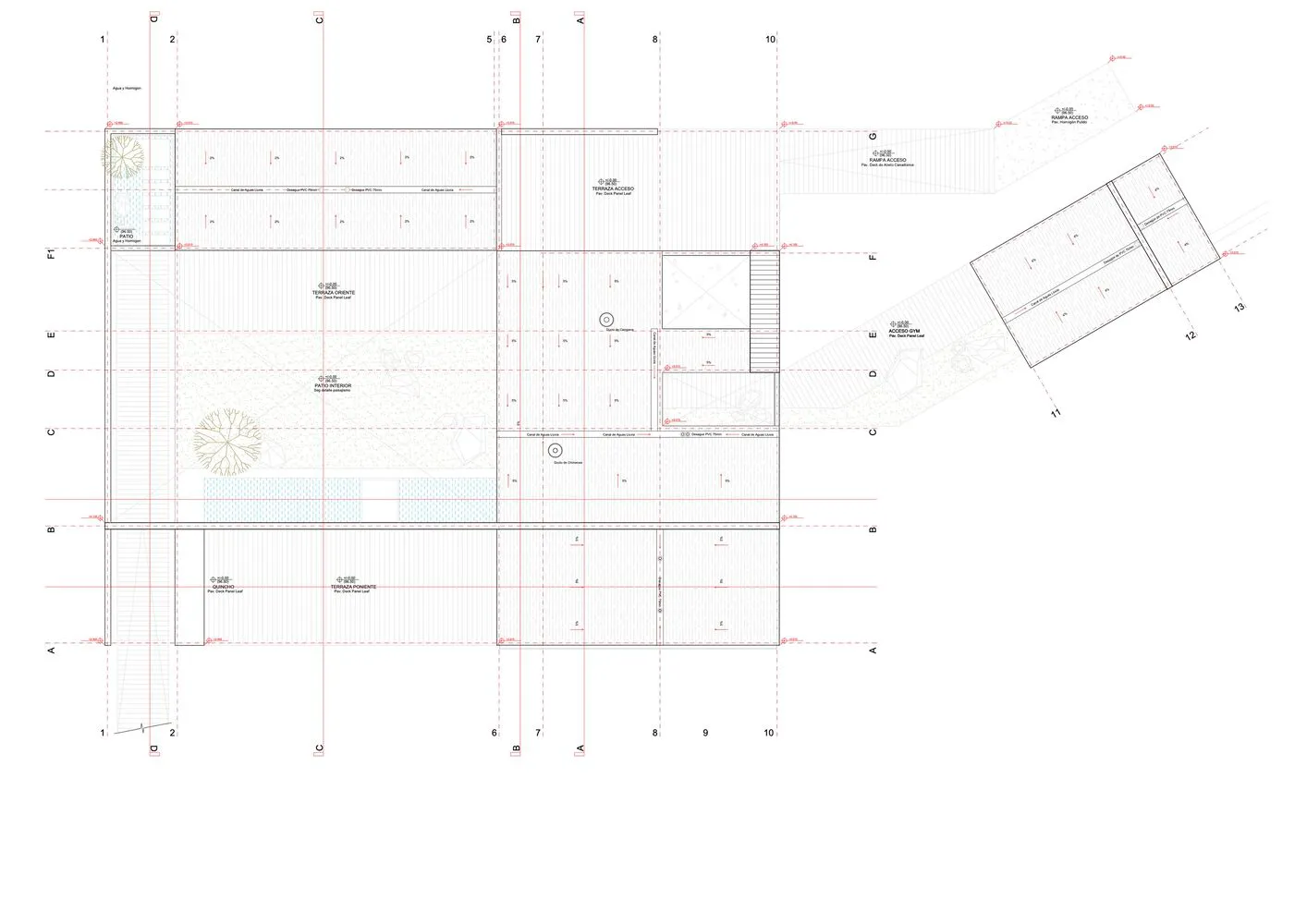 A technical floor plan rendering of a house.