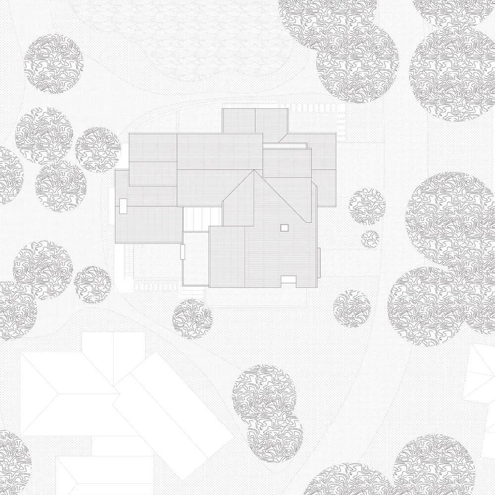 房屋的詳細建築平面圖。