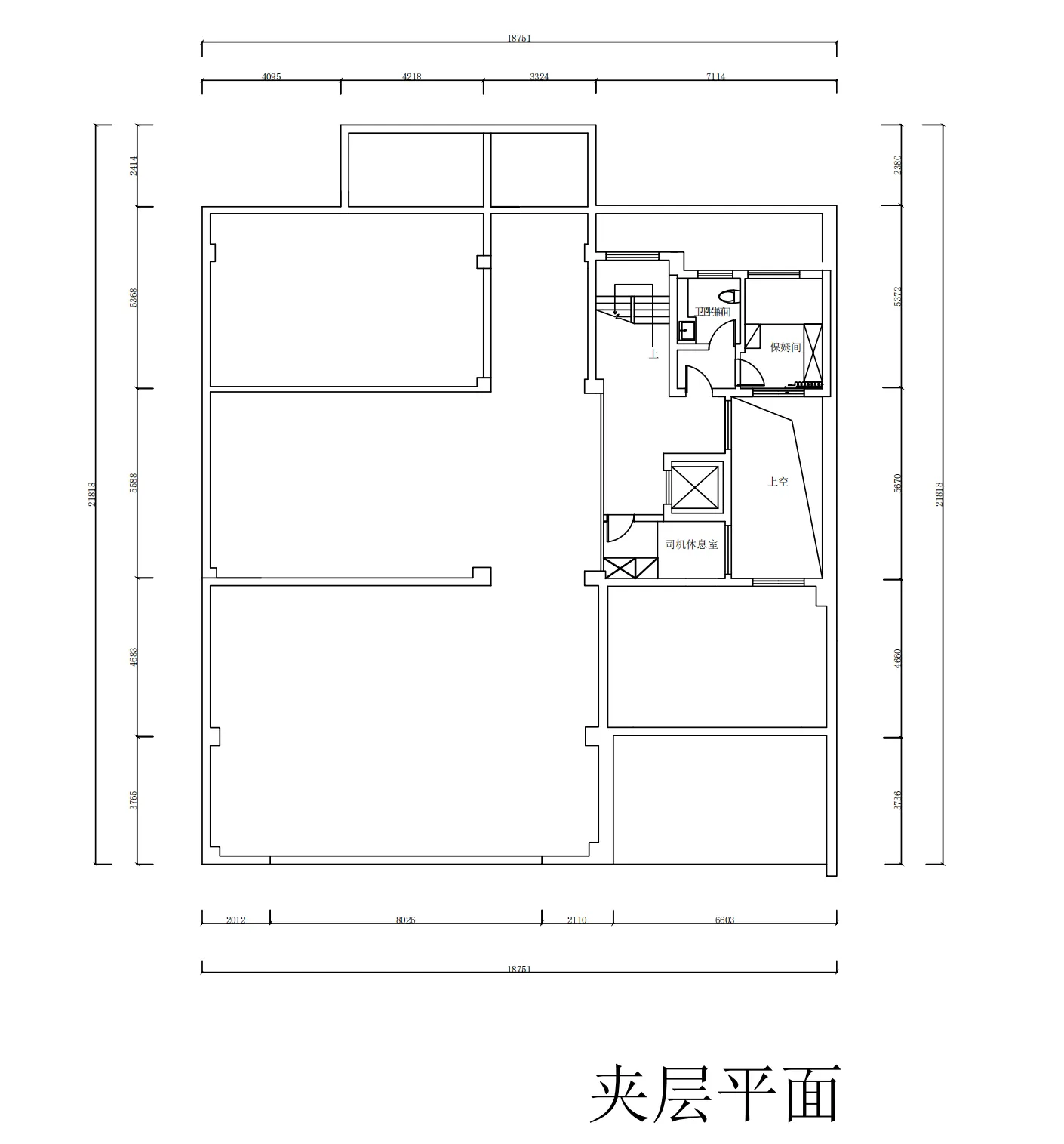 Floor plan blueprint of a residential house