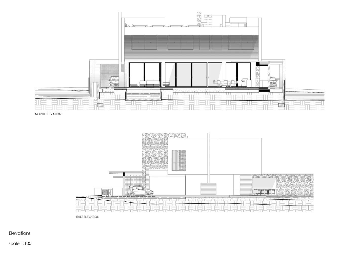 A concrete exterior view showing the architectural design.
