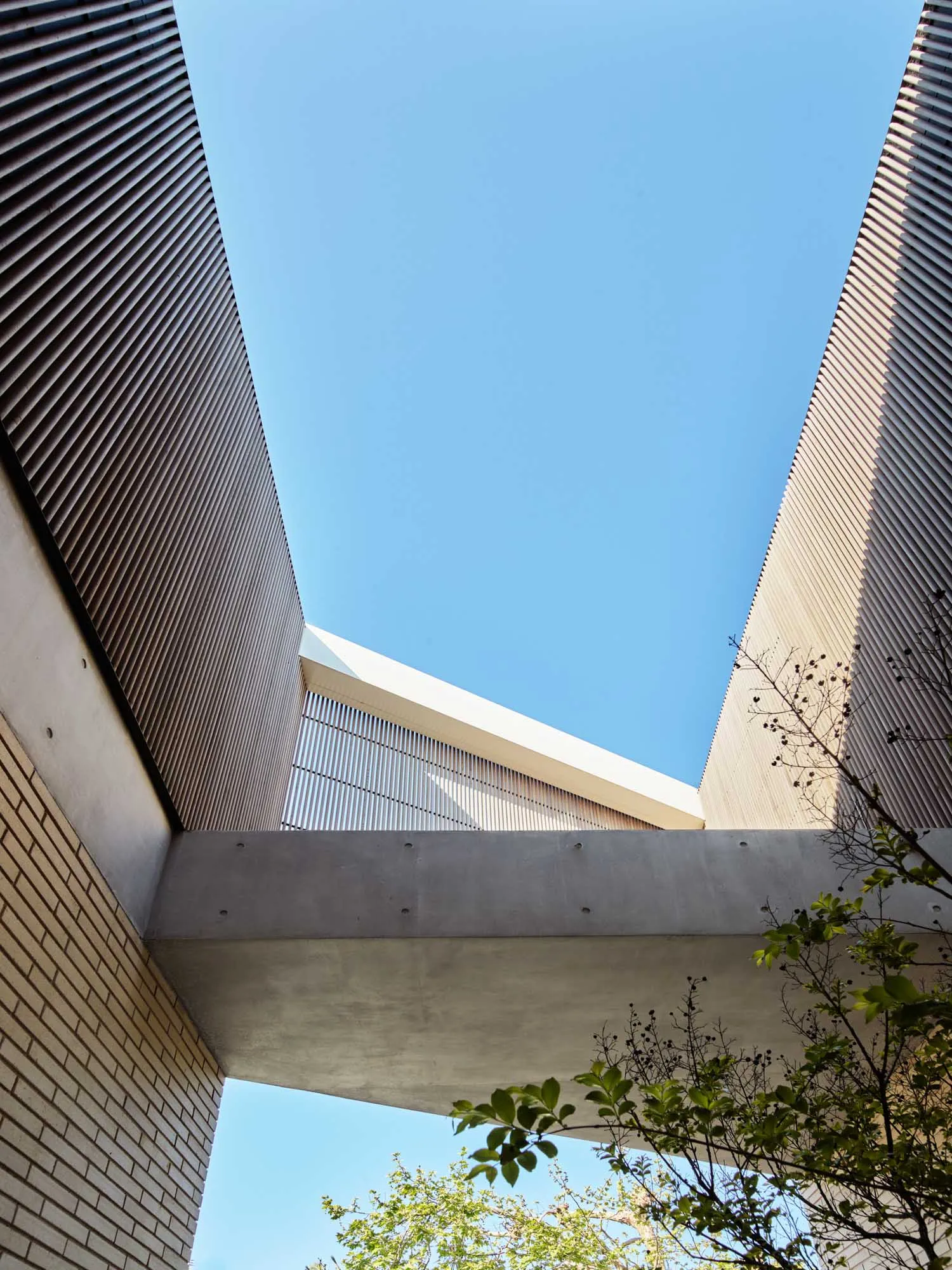 A modern building made of concrete.
