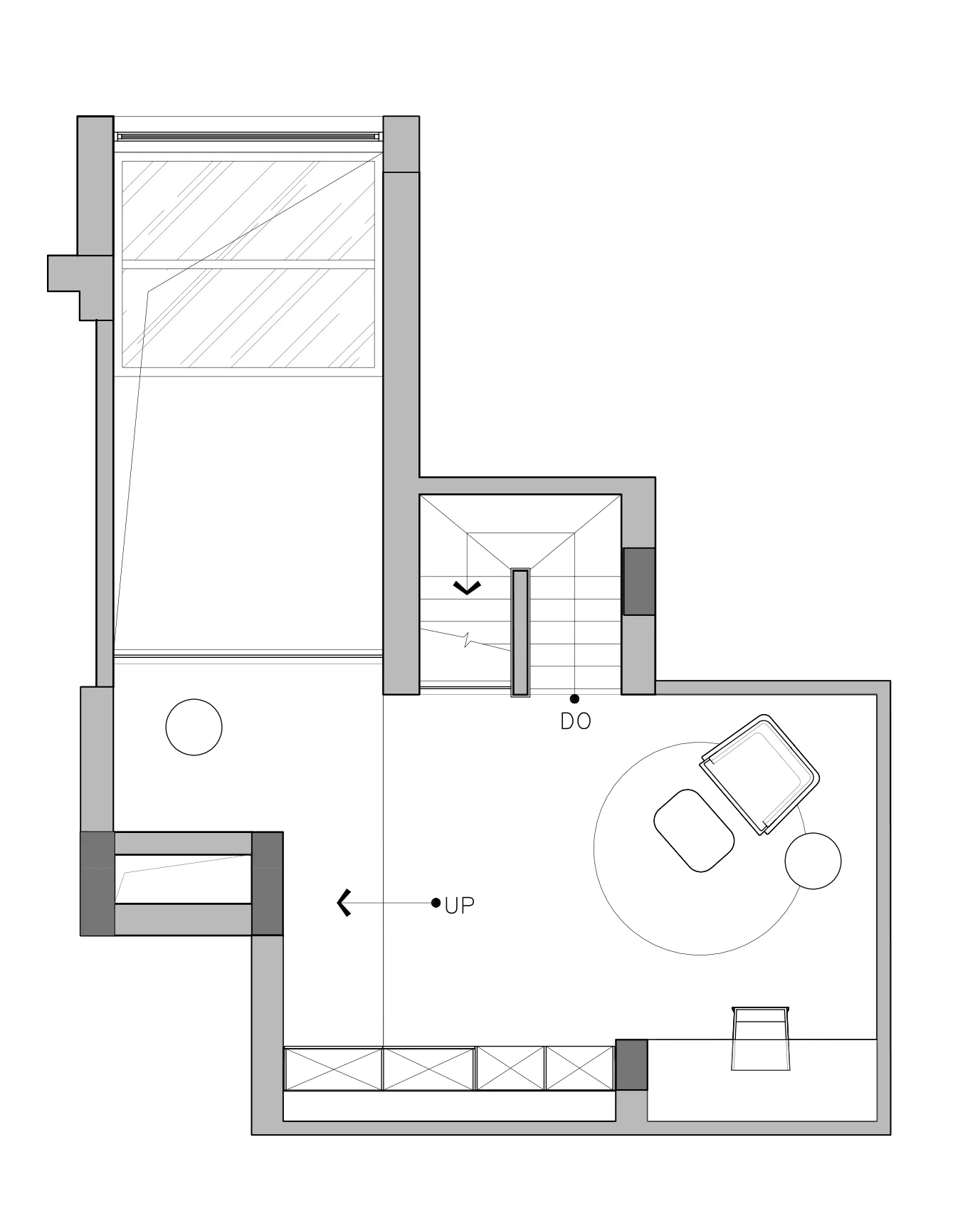 Modern living room with neutral-toned furniture and decor.