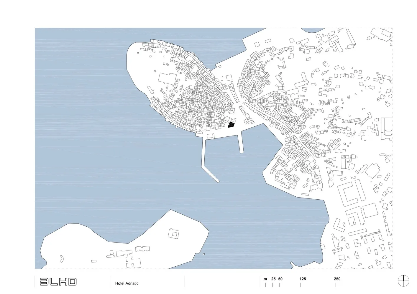 Urban plan of Adriatic Hotel