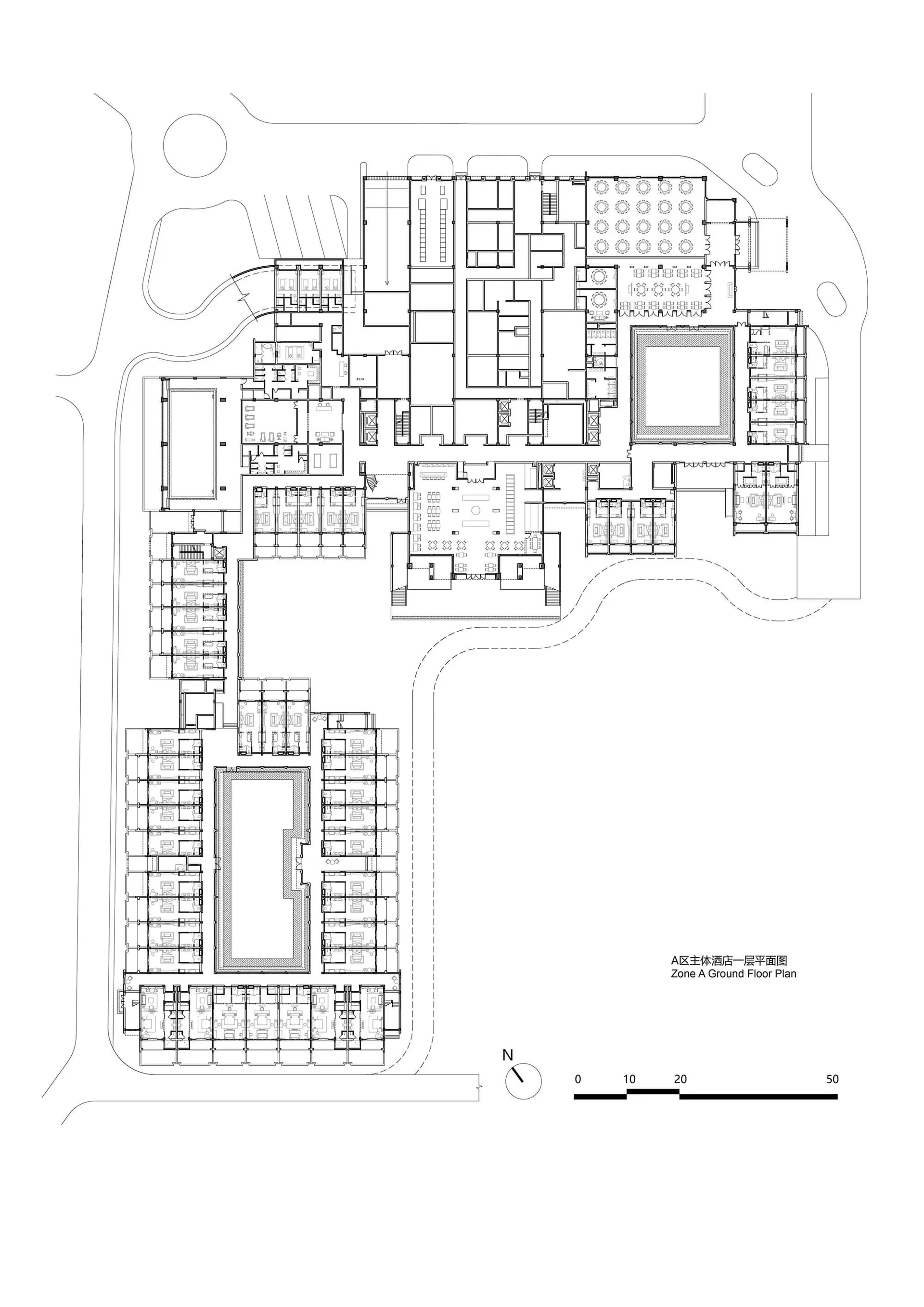 National Theater's architectural floor plan drawing.