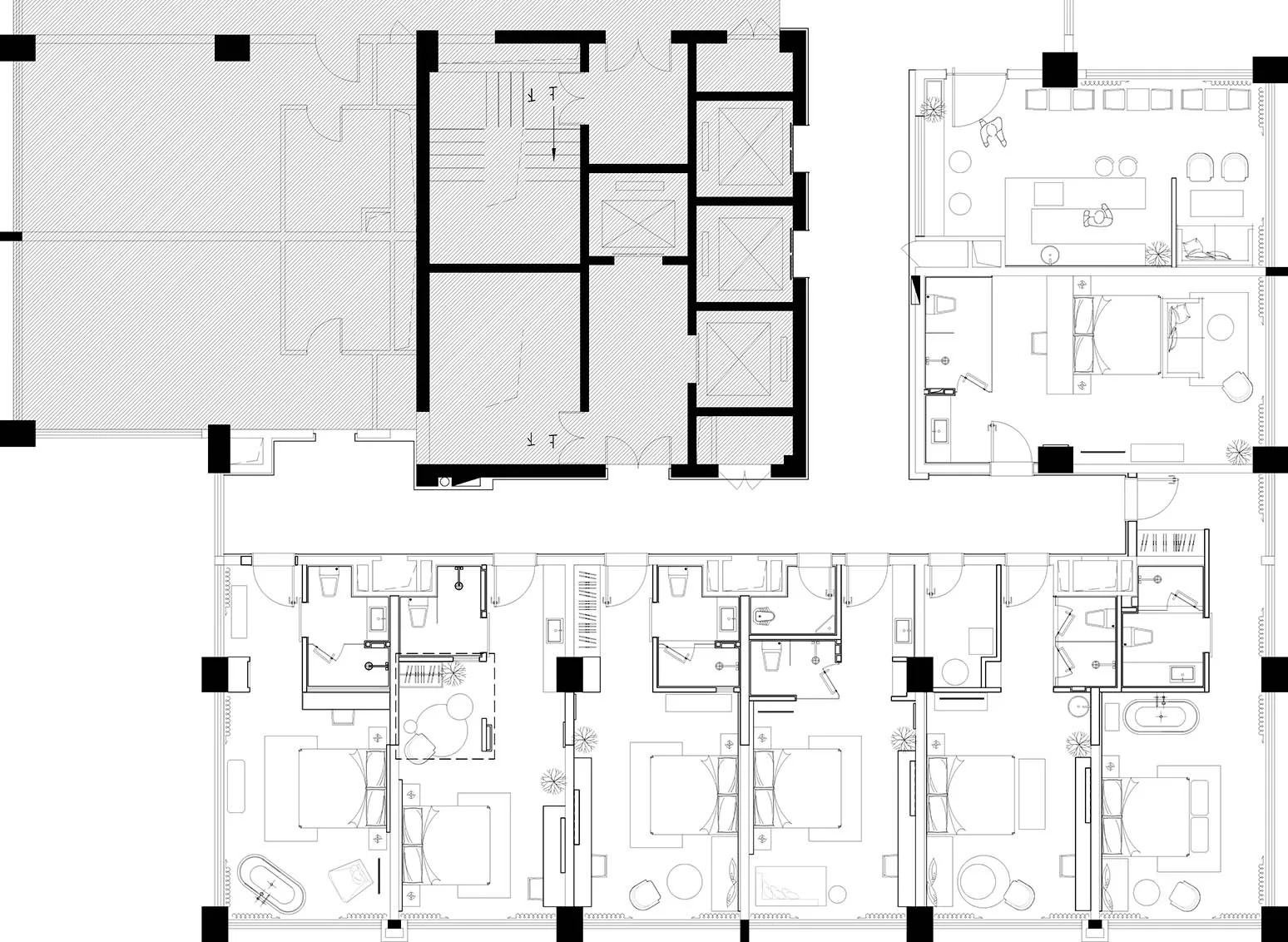 現代開放式客廳兼工作區