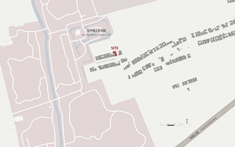 湖西華海洋生態園區的平面配置圖，展示其整體布局與場域配置。