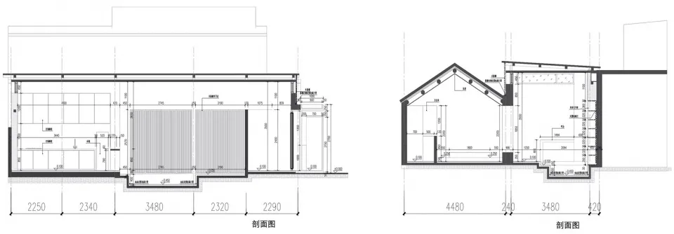 技術性建築圖,呈現平面配置細節。