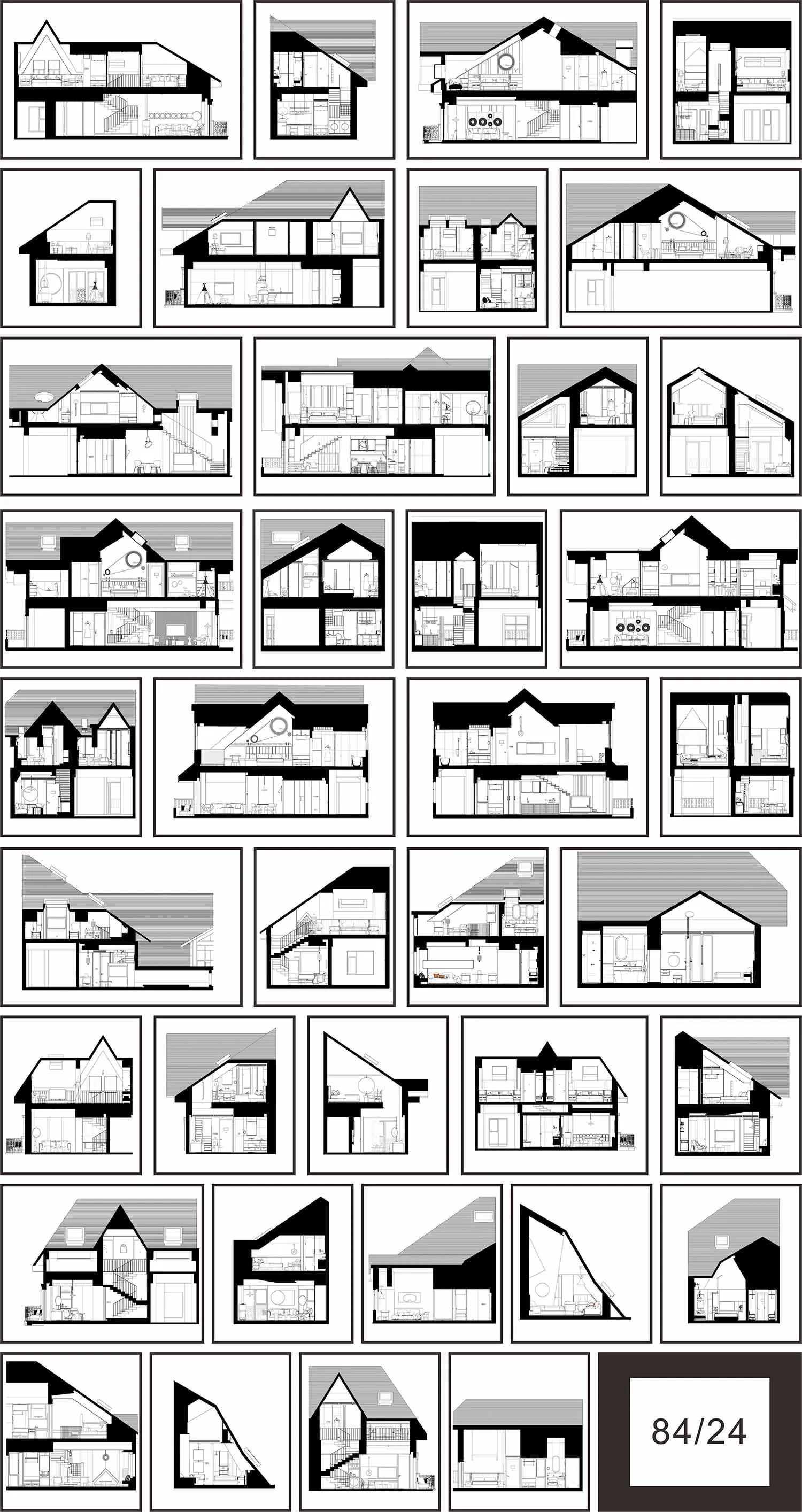 Floor plan of a modern residential interior