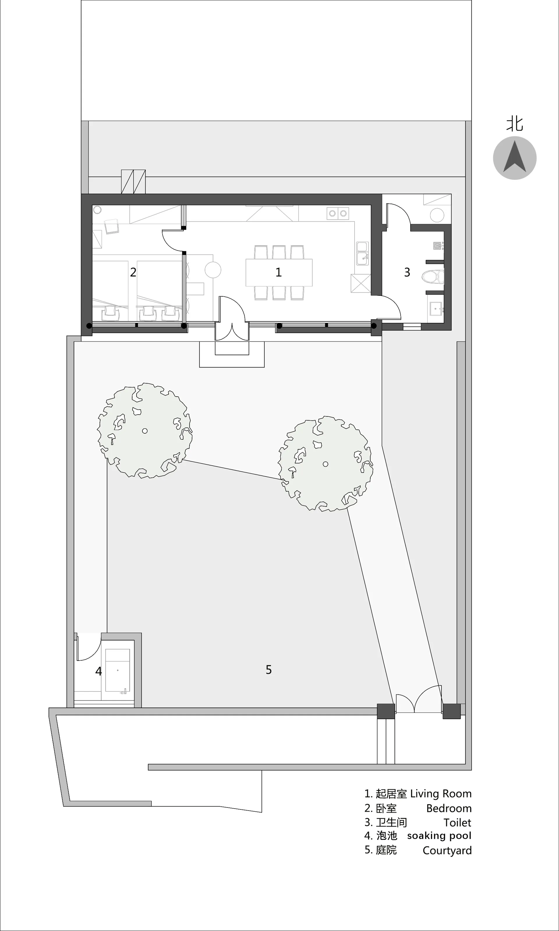 Floor plan of a residential home showing layout and rooms.