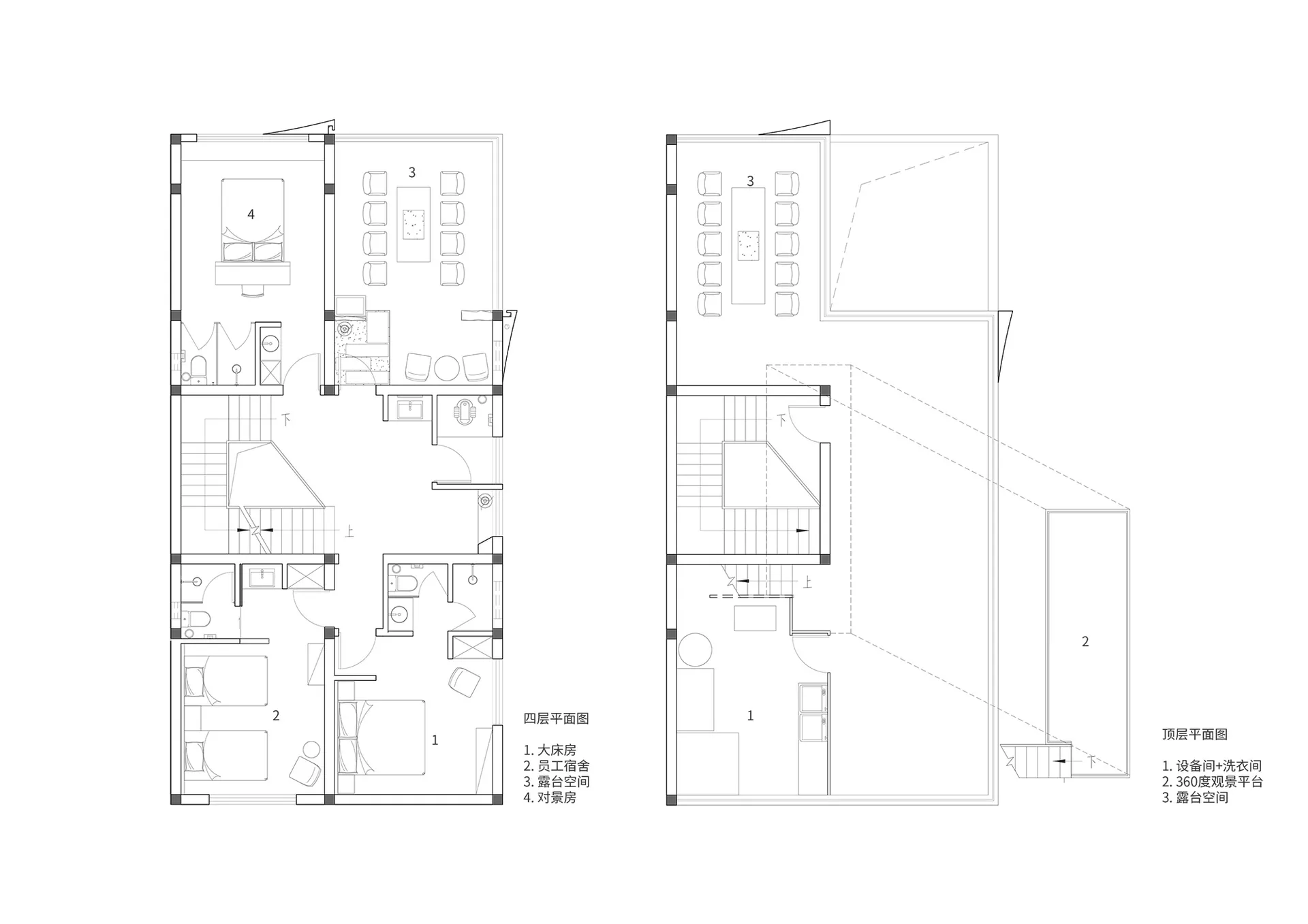 Floor plan of a house displaying rooms and furniture layout.