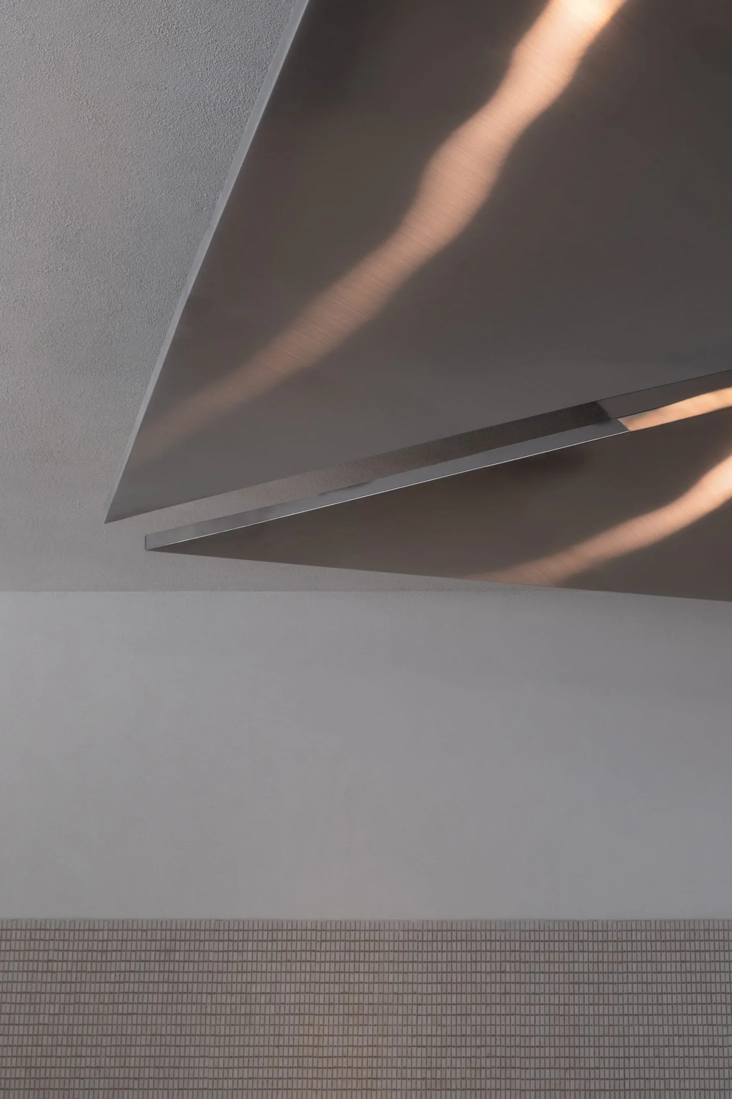 A modern metal structure with industrial accents in a contemporary and stylish interior design setting