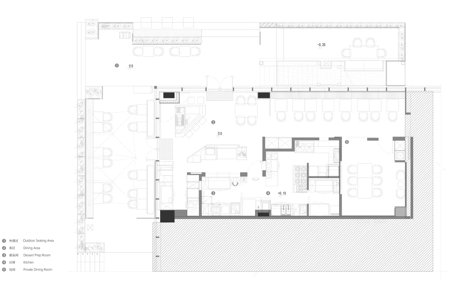 A modern gathering space with white walls, various chairs, and a mix of architectural styles, conveying a sense of sophistication and modernity