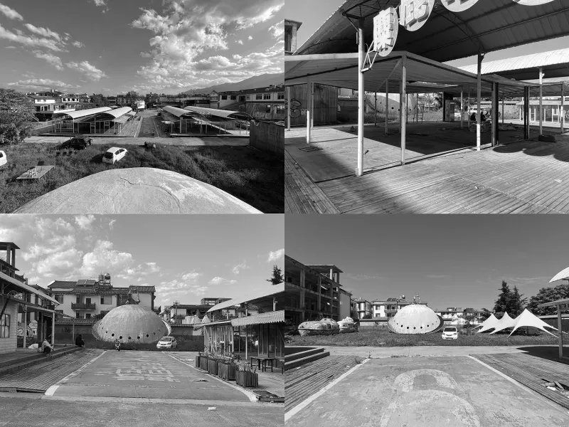 A busy urban environment with various buildings, cars, and people in the scene
