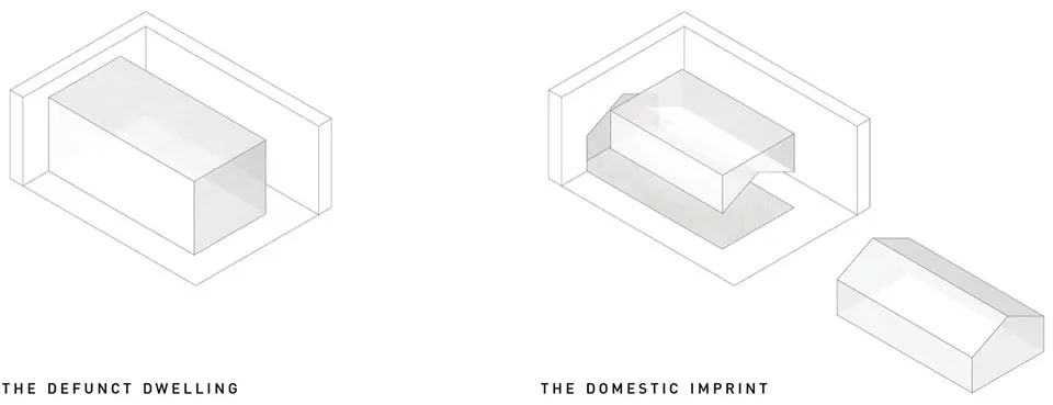 Two views of a well-organized office space with a doorway, window, and linework in the floor plan, possibly a house or office building