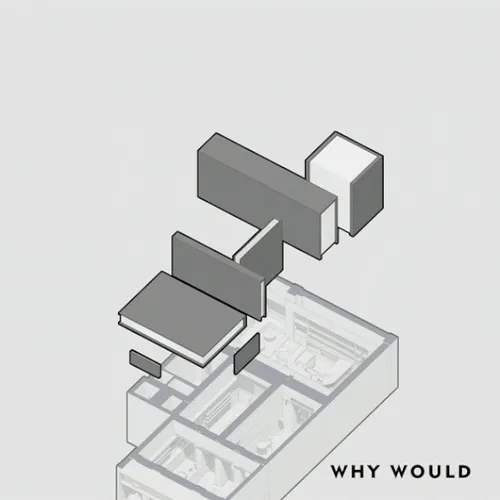 現代建築的 3D 建築渲染圖，包含多個房間、樓層與窗戶自然光線，乾淨線條與極簡設計元素