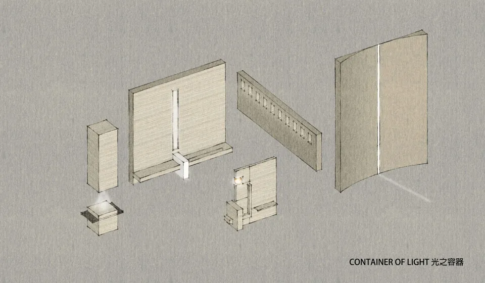 2D floor plan of a simple building with a large wooden doorway, a bench, and a toilet, featuring a long hallway and practical design