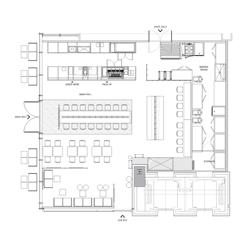 寬敞開放式餐廳空間，配有椅子與餐桌，營造舒適邀請氛圍
