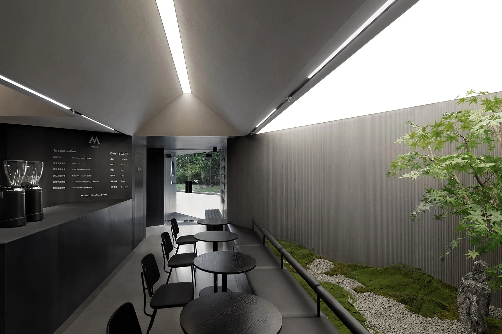 Inviting restaurant interior with multiple tables and chairs, well-lit by natural light from windows