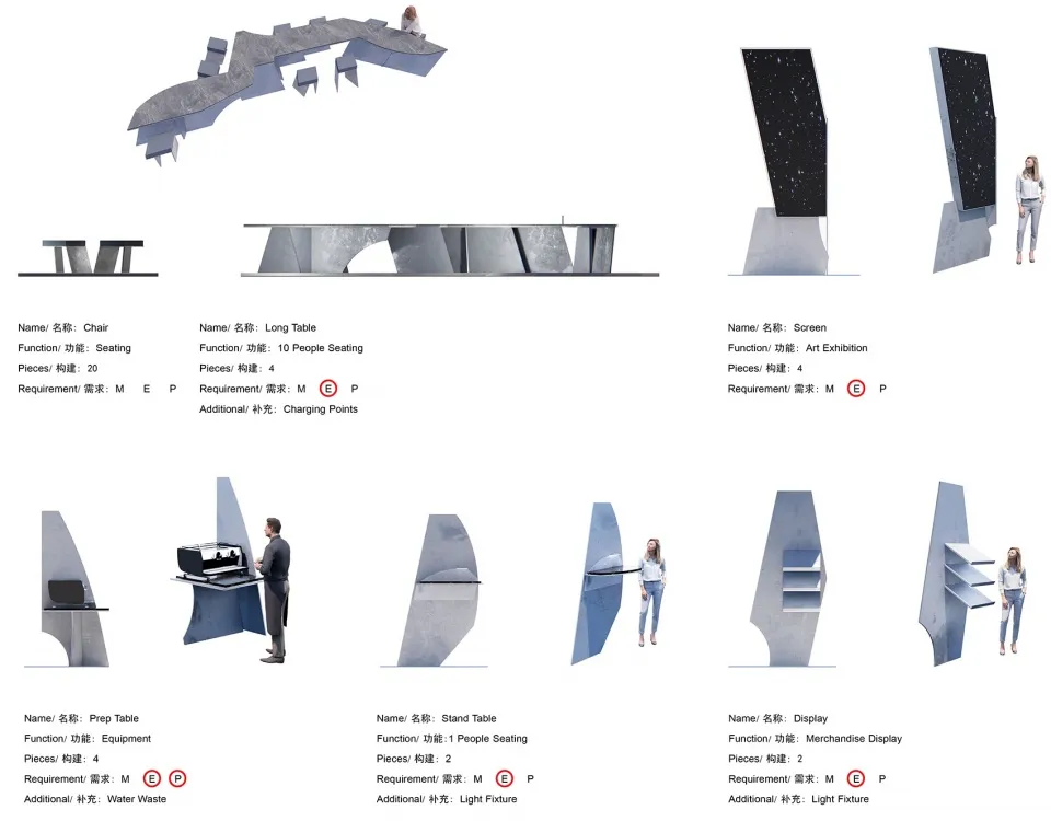 Comparison of futuristic and modern architectural designs with various styles and concepts